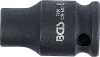 Kraft-Steckschlüssel-Einsatz Sechskant | Antrieb Innenvierkant 6,3 mm (1/4") | SW 6 mm