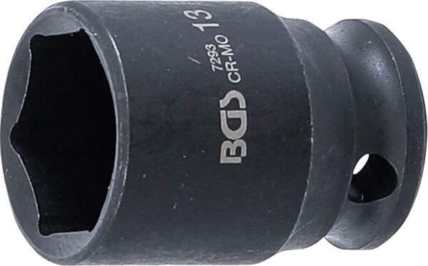 Kraft-Steckschlüssel-Einsatz Sechskant | Antrieb Innenvierkant 6,3 mm (1/4") | SW 13 mm