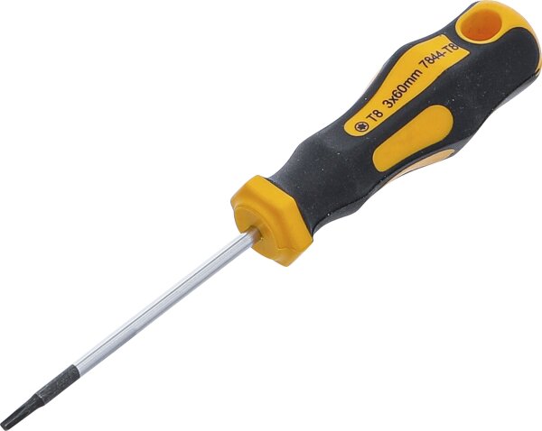 Schraubendreher | T-Profil (für Torx) T8 | Klingenlänge 60 mm