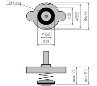 Adapter Nr. 4 für Art. 8027, 8098 | für Ford, Honda, Hyundai, Lexus, Mazda, Mercedes-Benz, Mitsubishi, Nissan, Peugeot, Subaru, Suzuki, Toyota