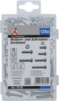 Muttern- und Schrauben-Sortiment | metrisch | M4 / M5 | 126-tlg.