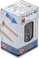 Mehrzweckschrauben | T-Profil (für Torx) T20 | 4,0 x 40 mm | 150 Stück