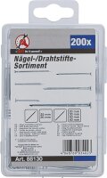Nägel-/Drahtstifte-Sortiment | 200-tlg.