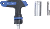 Multi-Einsatz mit Adapter-Satz | mit Ratschen-T-Griff, umschaltbar | 3-tlg.