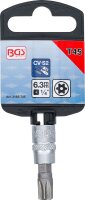 Bit-Einsatz | Antrieb Innenvierkant 6,3 mm (1/4") | T-Profil (für Torx) mit Bohrung T45