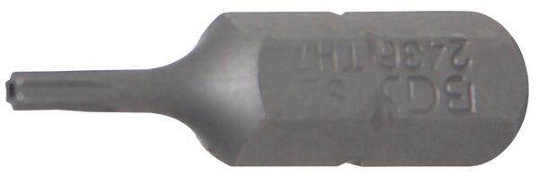 Bit | Länge 25 mm | Antrieb Außensechskant 6,3 mm (1/4") | T-Profil (für Torx) mit Bohrung T7