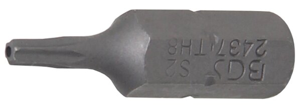 Bit | Länge 25 mm | Antrieb Außensechskant 6,3 mm (1/4") | T-Profil (für Torx) mit Bohrung T8
