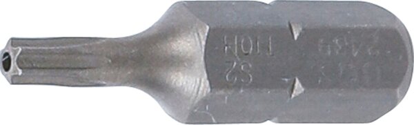 Bit | Länge 25 mm | Antrieb Außensechskant 6,3 mm (1/4") | T-Profil (für Torx) mit Bohrung T10