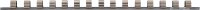 Aufsteckschiene mit 15 Clips | 12,5 mm (1/2")