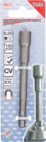 Steckschlüssel-Einsatz Sechskant, extra lang | für Bohrmaschinen | Antrieb Außensechskant 6,3 mm (1/4") | SW 7 mm