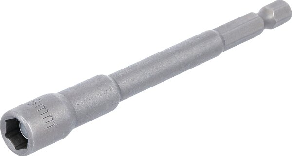 Steckschlüssel-Einsatz Sechskant, extra lang | für Bohrmaschinen | Antrieb Außensechskant 6,3 mm (1/4") | SW 8 mm