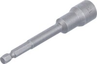 Steckschlüssel-Einsatz Sechskant, extra lang | für Bohrmaschinen | Antrieb Außensechskant 6,3 mm (1/4") | SW 13 mm