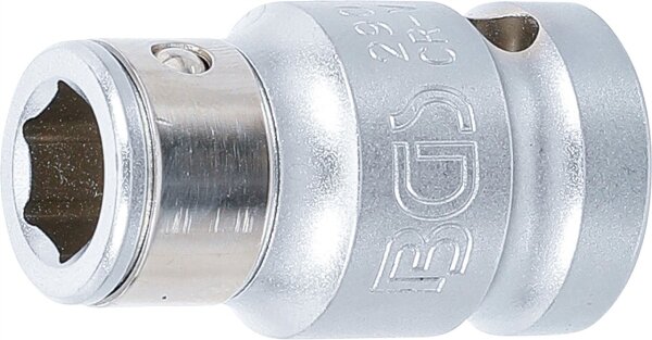Bit-Adapter mit Haltekugel | Innenvierkant 12,5 mm (1/2") | Innensechskant 10 mm (3/8")