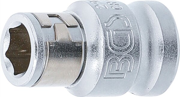 Bit-Adapter mit Haltekugel | Innenvierkant 10 mm (3/8") | Innensechskant 8 mm (5/16")