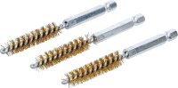 Messingbürste | 10 mm | Antrieb Außensechskant...