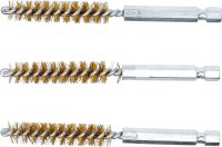 Messingbürste | 10 mm | Antrieb Außensechskant 6,3 mm (1/4") | 3-tlg.
