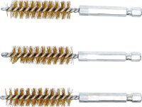 Messingbürste | 13 mm | Antrieb Außensechskant 6,3 mm (1/4") | 3-tlg.