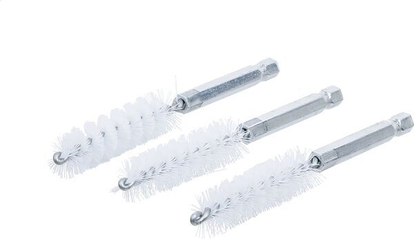 Nylonbürste | 14 mm | Antrieb Außensechskant 6,3 mm (1/4") | 3-tlg.