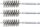 Stahlbürste | 19 mm | Antrieb Außensechskant 6,3 mm (1/4") | 3-tlg.