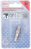Druckluft-Stecknippel | 6,3 mm (1/4") Außengewinde