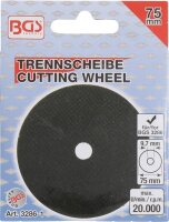 Trennscheibe | Ø 75 x 1,8 x 9,7 mm