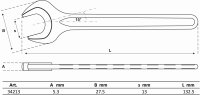 Einmaulschlüssel | DIN 894 | SW 13 mm