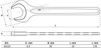 Einmaulschlüssel | DIN 894 | SW 19 mm