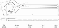 Einmaulschlüssel | DIN 894 | SW 21 mm
