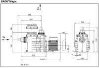 OKU Badu Magic II 8 - P1 0,60 kW P2 0,40 kW / 230 V