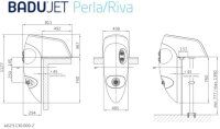 OKU BADU Jet Riva, weiße LED 58 m³/h