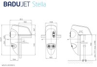 OKU BADU Jet Stella, weiße LED 75 m³/h