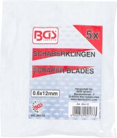 Ersatz-Schaberklingen für Art. 364 | 0,6 x 12 mm | 5-tlg.