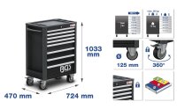 Werkstattwagen Profi Standard | 8 Schubladen | mit 234...