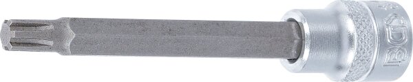 Bit-Einsatz | Länge 100 mm | Antrieb Innenvierkant 10 mm (3/8") | Keil-Profil (für RIBE) M7