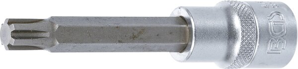Bit-Einsatz | Länge 100 mm | Antrieb Innenvierkant 12,5 mm (1/2") | Keil-Profil (für RIBE) M10