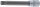 Bit-Einsatz | Länge 140 mm | Antrieb Innenvierkant 12,5 mm (1/2") | Keil-Profil (für RIBE) M12