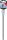 Bit-Einsatz | Länge 200 mm | Antrieb Innenvierkant 12,5 mm (1/2") | Keil-Profil (für RIBE) M8