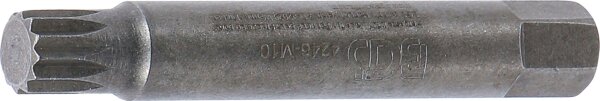Bit | Länge 75 mm | Antrieb Außensechskant 10 mm (3/8") | Innenvielzahn (für XZN) M10