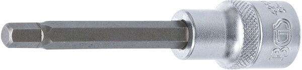 Bit-Einsatz | Länge 100 mm | Antrieb Innenvierkant 12,5 mm (1/2") | Innensechskant 7 mm