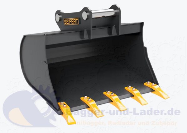 Seifert Tieflöffel 80 cm (105 l)  für MS03 Symlock geeignet für Minibagger 2 -3 to. ( SBB.C2.80-SB03S )