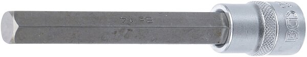 Bit-Einsatz | Länge 140 mm | Antrieb Innenvierkant 12,5 mm (1/2") | Innensechskant 14 mm