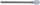 Bit-Einsatz | Länge 200 mm | Antrieb Innenvierkant 12,5 mm (1/2") | Innensechskant 8 mm