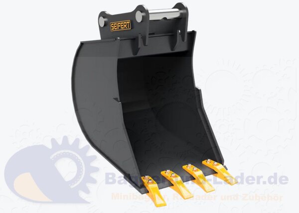 Seifert Tieflöffel 50 cm (144 l)  für MS03 Symlock geeignet für Minibagger 3 -5 to. ( SBB.C3.50-SB03S )