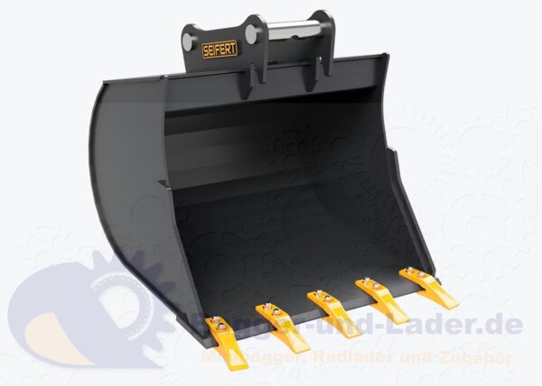 Seifert Tieflöffel 80 cm (225 l)  für MS03 Symlock geeignet für Minibagger 3 -5 to. ( SBB.C3.80-SB03S )