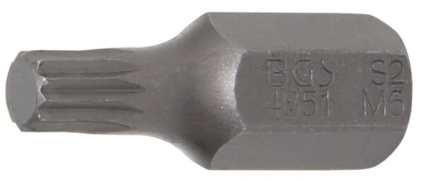 Bit | Länge 30 mm | Antrieb Außensechskant 10 mm (3/8") | Innenvielzahn (für XZN) M6
