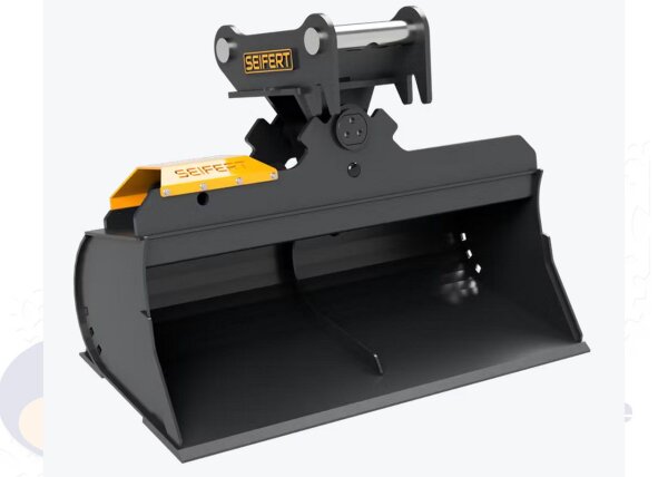 Grabenräumlöffel hydraulisch 100 cm  MS03 Symlock Grabenräumlöffel hydraulisch Schaufelinhalt 108  l. Optimal geeignet für Minibagger 2 -3 to. ( SDH.C2.100-SB03S )