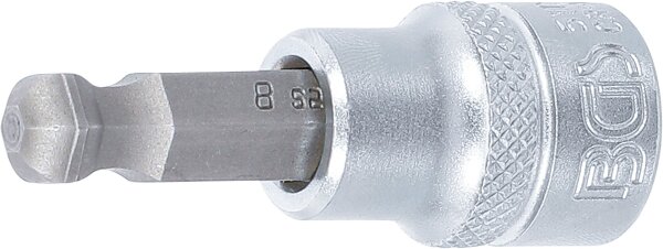Bit-Einsatz | Antrieb Innenvierkant 10 mm (3/8") | Innensechskant mit Kugelkopf 8 mm
