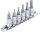 Bit-Einsatz-Satz | Antrieb Innenvierkant 6,3 mm (1/4") | Innensechskant 1,5 - 6 mm | 6-tlg.