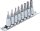 Bit-Einsatz-Satz | Antrieb Innenvierkant 6,3 mm (1/4") | Innensechskant mit Bohrung 2 - 7 mm | 8-tlg.