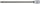 Bit-Einsatz | Länge 240 mm | Antrieb Innenvierkant 12,5 mm (1/2") | Keil-Profil (für RIBE) M8
